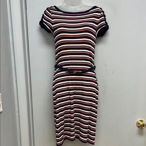 ✨ Lauren Ralph Lauren LRL Striped Nautical Belted Dress | XS ✨